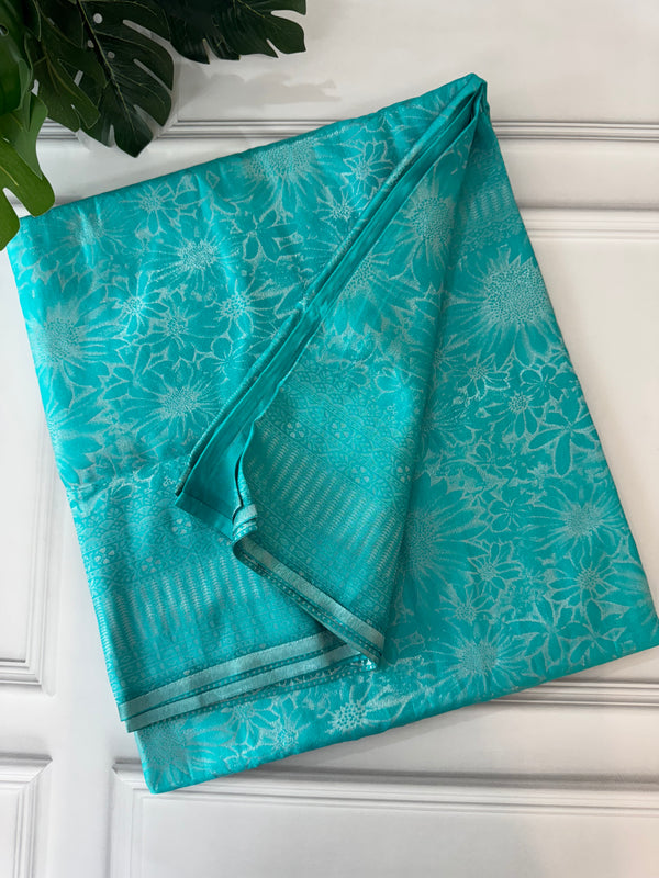 Premium Pastel soft silk Saree - MKP972 DarkCyanBlue