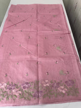 Netkota embriodery saree MS1494 Pink