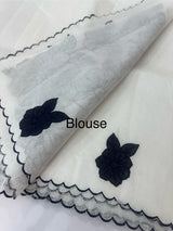 NetKota Applique work saree  MSH138- Dark NavyBlue