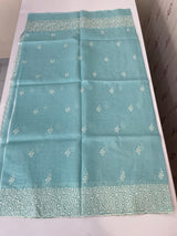 Silky kota embroidery saree MS5409 PastelBlue