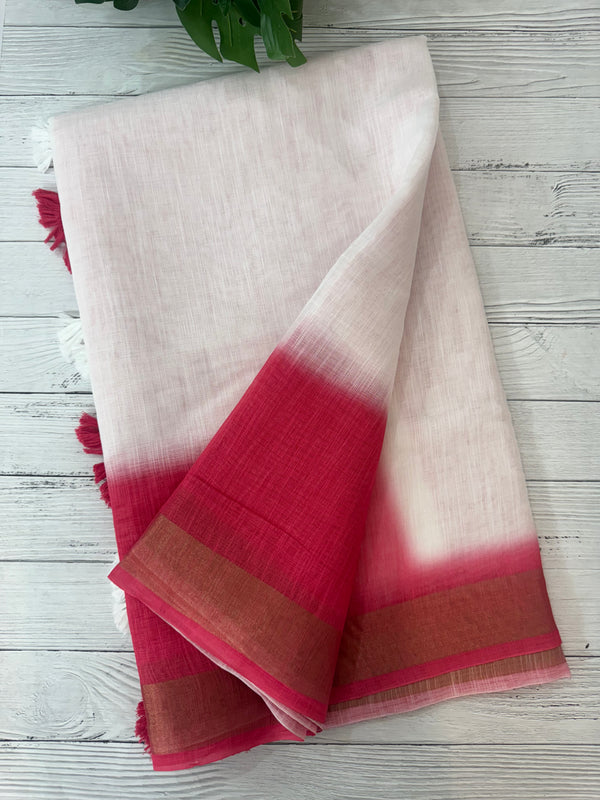 Ombre semi Linen Saree SRTS30