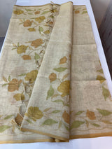 Tissue linen saree MS88651