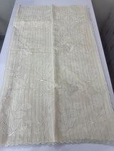 Lines Mul chanderi saree with applique work MSH147 - Offwhite