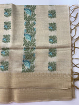 Jamdani silk Cotton Saree MS12567 (4) Blue birds