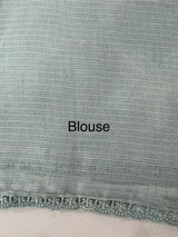 Kota checks saree with embroidery MS7679 - Grey