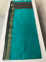 Jute tussar silk saree with contrast borders MJL655