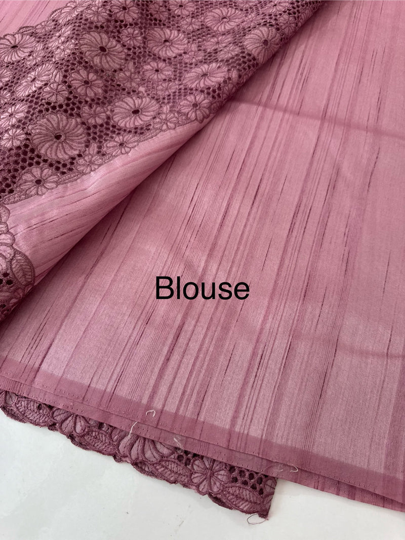Cutwork Semi tussar saree MTSS845