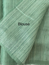 Soft crepe tussar silk saree with embroidery and cutwork MSH199