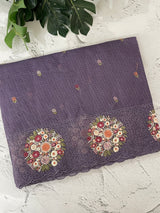 Silky kota embroidery saree MSK4333