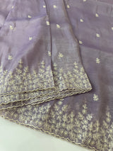 Crush Organza embroidery saree MS9740