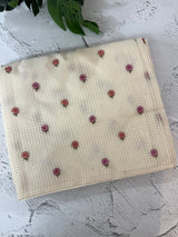 Moonga Kota checks saree with embroidery MSH244 Offwhite