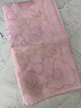 Viscose organza saree with thread work - MSH925 PastelPink