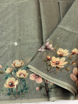Tissue Silk Saree with digital prints SSKW94