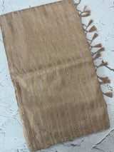 Fancy Chanderi silk saree with blouse MFC217