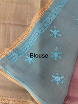 Pure Mul chanderi saree with hand chikankari work - MSM511 (7)