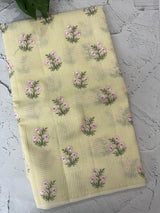 Netkota embriodery saree MS1496 ButterYellow