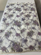 Handworked chiffon Organza saree MCS4534