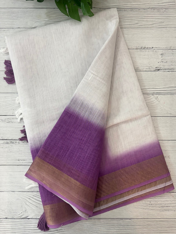Ombre semi Linen Saree SRTS30