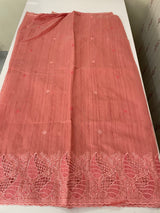 Blended matka Tussar silk saree with cutwork MS4856
