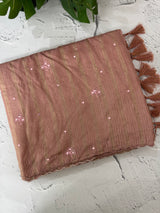 Fancy Chanderi silk saree with blouse MFC217