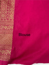 Banarasi semi katan saree SHKNSNM CrimsonPink(3)