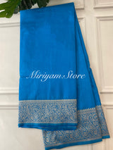 Blended tussar silk saree with Banarasi border FBTW3026