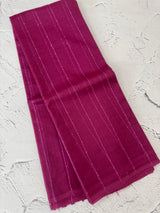 Soft organza saree with thread lines and sequence work MOS868 (17)