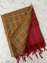 Semi Organza saree with checks - MSD634 (15)