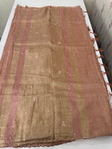 Fancy Chanderi silk saree with blouse MFC217