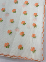 NetKota saree with embroidery MS6868 -Peach