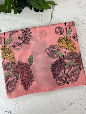Malai chanderi saree with thread work MSM4567