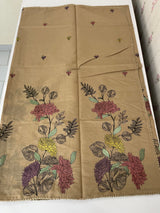 Malai chanderi saree with thread work MSM4567