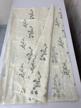 Mul chanderi embriodery saree MSH285