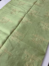 Tussar finish soft silk saree with thread embroidery MTS568 LightGreen