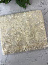 Soft organza saree with applique and thread work - MSH956 (2)Offwhite
