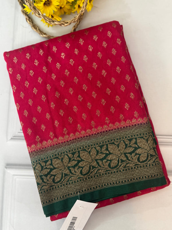 Banarasi viscose Georgette saree MKGS611