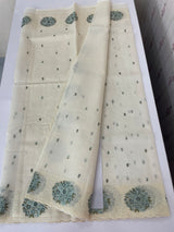Moonga checks saree with embroidery MSH2898
