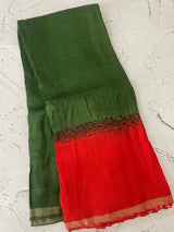 Chiffon georgette saree with crochet work - MS7633