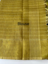 Multi color Semi soft silk saree with borders MSS590