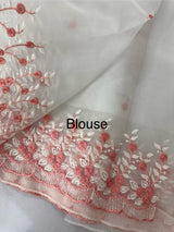 Soft Organza saree with embroidery borders - MCW896