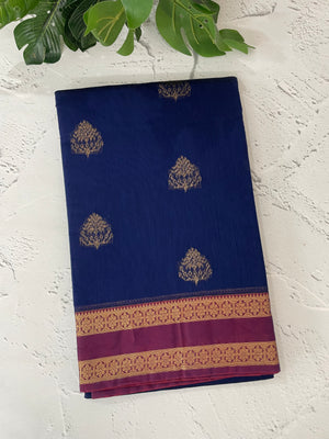 Kanchi Silk cotton saree with zari weaving - MSK897
