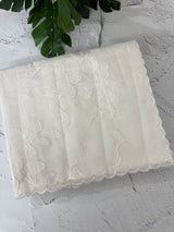 Moonga checks Applique work saree  MSH191 (3) - White