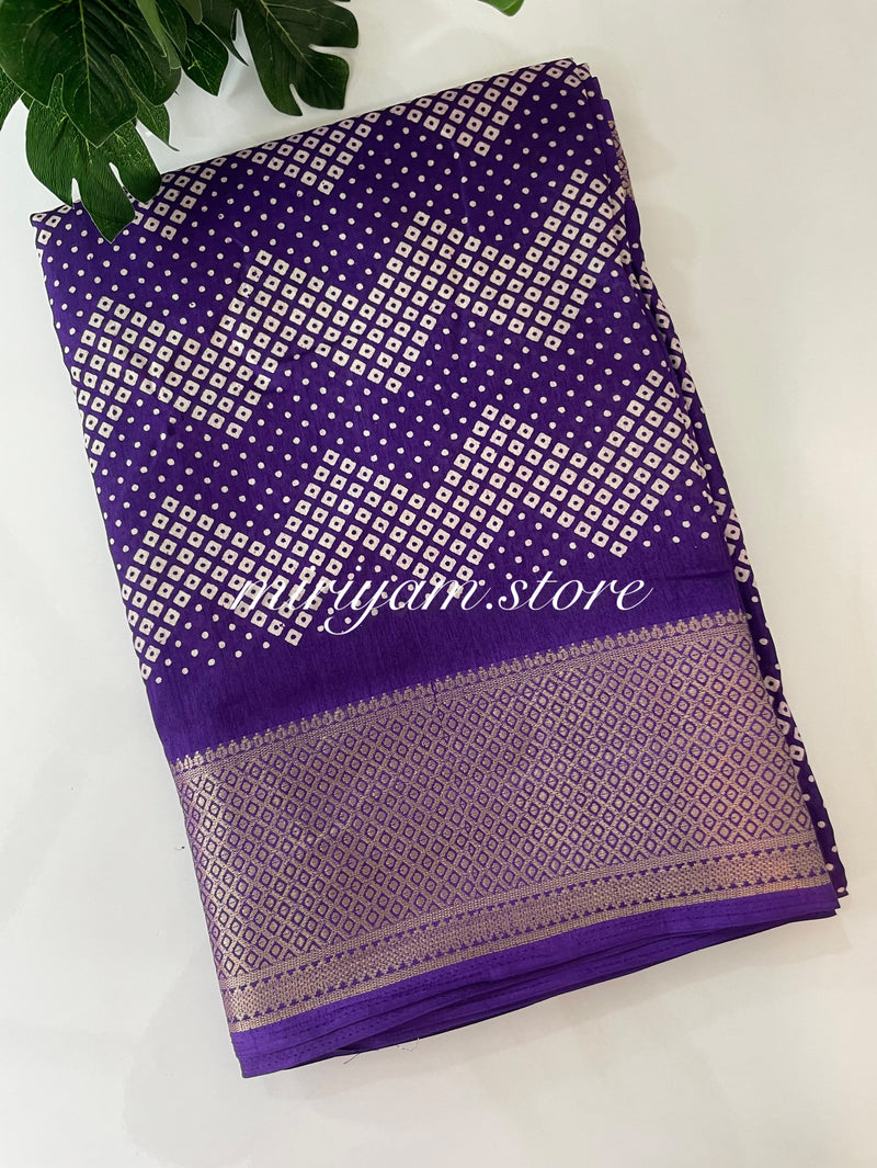 Semi silk saree MSBS124 Purple