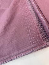 Supernet saree with crochet work and lace border MCJ5433 (V shape Crochet)