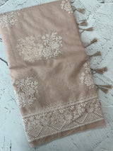 Kota silk saree with chikankari work  MSK334 PastelMauve