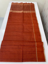 Tussar mix Semi silk saree with small zari weaving MSS8925