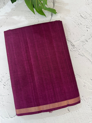 Tussar mix Semi silk saree with small zari borders MSS8924