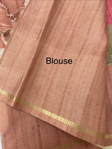 Semi soft Matka silk saree with borders MSS599