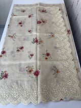 Premium Soft kota silk saree with digital prints and embroidery MKS703