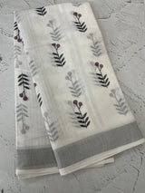 Semi linen saree with digital prints  MLS8766